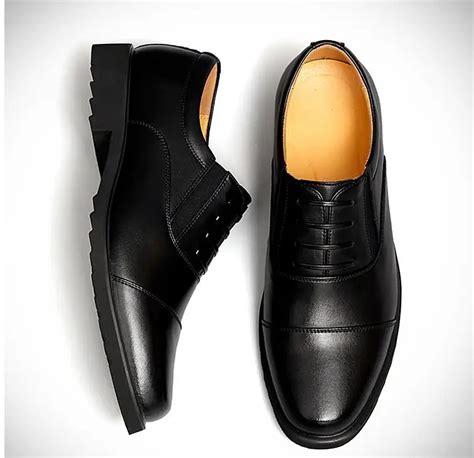 Men's Business Casual Leather Shoes High Quality Durable Black Four ...