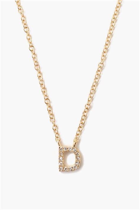 14k Gold and White Diamond Initial Necklace – Chan Luu