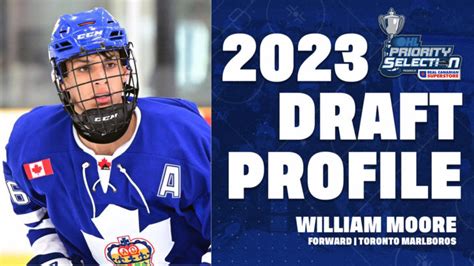 2023 #OHLDraft Watch: William Moore (Toronto Marlboros) – Ontario ...