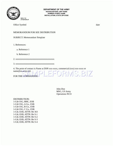 Preview Pdf Army Memorandum Template 1 2 In Army Memorandum Template