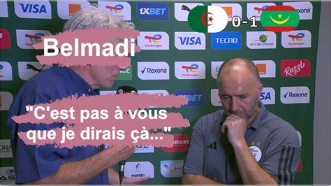 Djamel Belmadi après l élimination de l Algérie YouTube