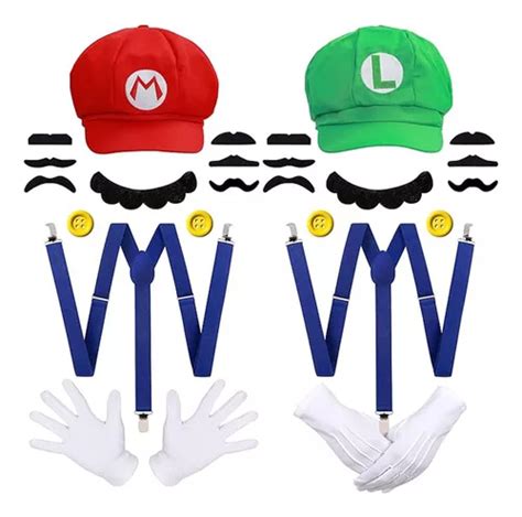 Kit Disfraz Super Mario Bross Y Luigi Superheroe Para Adulto Mercadolibre