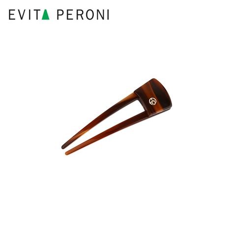 Шпилька заколка для пучка волос светло коричневая от Evita Peroni