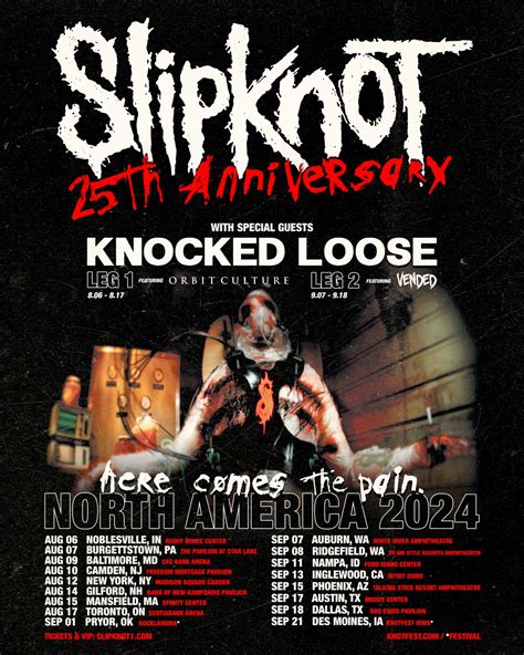 Slipknot Announce Knotfest 2024 And 25th Anniversary Tour DJ DiscJockey