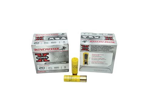 Winchester Super X 20 Gauge 1 Oz 6 Shot 25 Ct Box