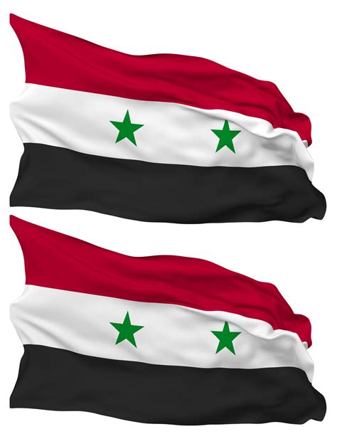 Free Syria Flag Waves Isolated in Plain and Bump Texture, with ...