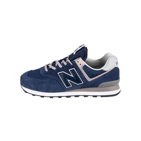 574 Baskets En Daim New Balance Bleu Cdiscount Chaussures