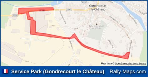 Service Park Gondrecourt Le Ch Teau Stage Map Rallye R Gional De