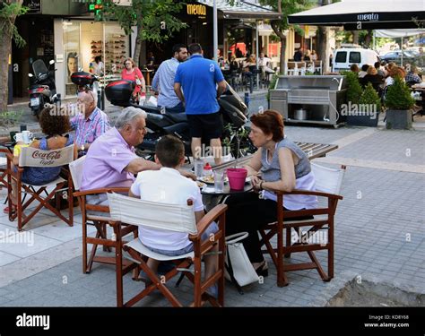 Local Greeks love socializing in the local cafes and restaurants in ...