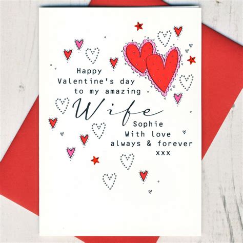 Handmade Wife Valentines Card