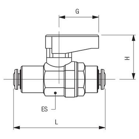 Valve With Push In Connections 8mm Ball Valves Push In Fittings