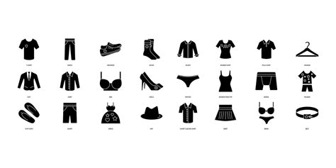 Clothes Icons Set Set Of Editable Stroke Icons Set Of Clothes