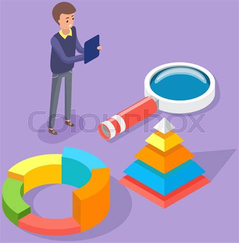 Visualize With Business Analytics Stock Vector Colourbox