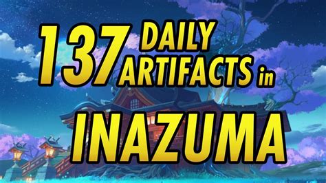 INAZUMA DAILY ARTIFACT ROUTE | Genshin Impact Guide - YouTube