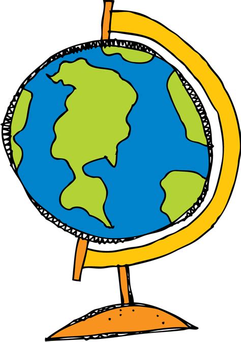 Explore the World with Cute Globe Cliparts: Perfect for Educators ...