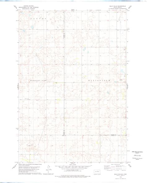 Bald Hills, SD (1978, 24000-Scale) Map by United States Geological ...