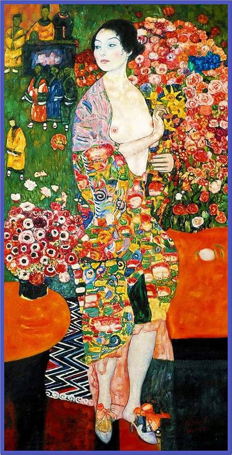 The Dancer By Gustav Klimt Counted Cross Stitch Pattern Walmart