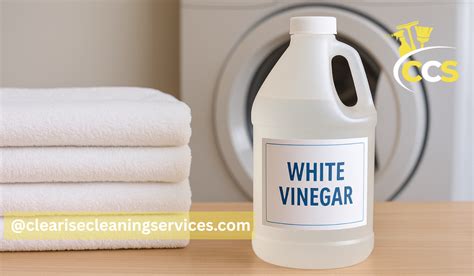 white vinegar clothes softener  softer cleaner laundry