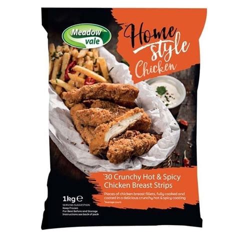 Meadowvale Hot And Spicy Chicken Strips 1kg Henry Colbeck