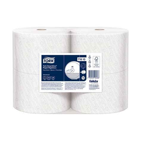 Papel Higiénico Doble Hoja Tork Blanco 4 Rollos X 200 Mts Pisac Perú