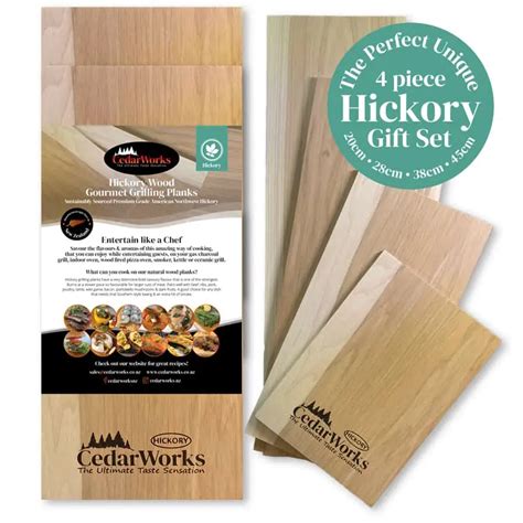 Piece Grilling Plank Gift Set Hickory Cedarworks