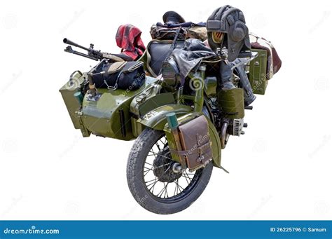 Old Military Motorcycle Stock Photo Image Of Road Russian 26225796