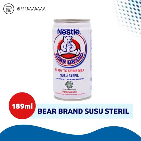 Jual BEAR BRAND Susu Beruang Susu Steril 189ml Shopee Indonesia