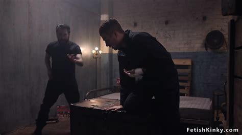 Two Men Anal Fucking Tied Up Brunette