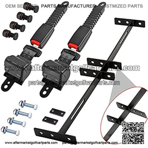 Golf Cart Seat Belts Bracket Kit For EZGO Club Car Yamaha 42