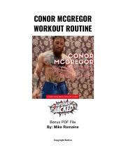 Conor-McGregor-Workout-Routine-PDF.pdf - CONOR MCGREGOR WORKOUT ROUTINE ...