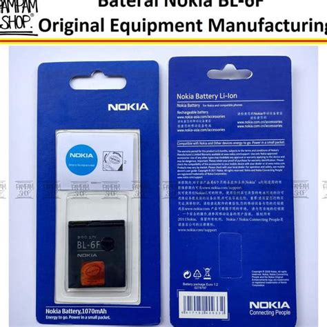 Jual Baterai Nokia N Gb Bl F Bl F Original Oem Batre N