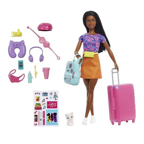 Barbie Com Acessorios - Boneca Barbie com Acessórios - Conjunto de Viagem - HGX55 - Mattel ...
