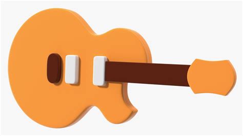 Guitar Emoji 3D Model $24 - .3ds .blend .c4d .fbx .max .ma .lxo .obj ...