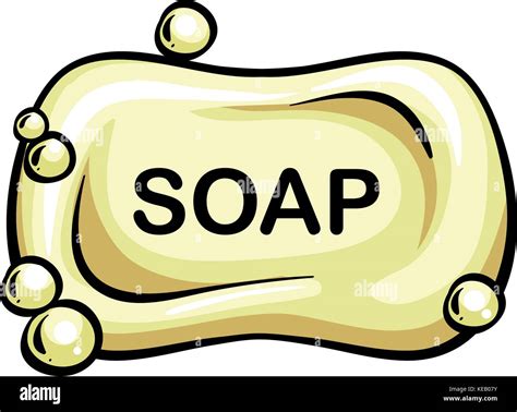 Close Up Bar Of Soap With Bubbles Stock Vector Image And Art Alamy