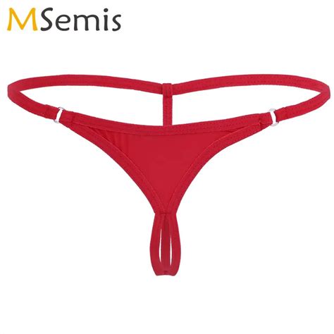 Kobiety Seksowne Majtki Otwarte Krocza Stringi Majtki Bikini Majtki Mini Micro String Slip