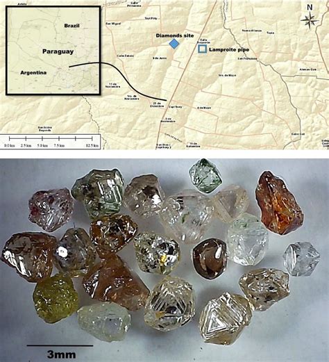 Diamonds From Stream Placerscolluvium Deposits Adjacent To Cratonic