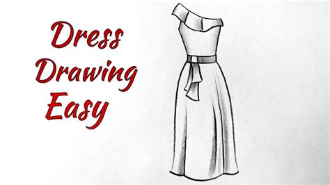 How To Draw A Beautiful Girl Dress Drawing Design Easy Fashion ...