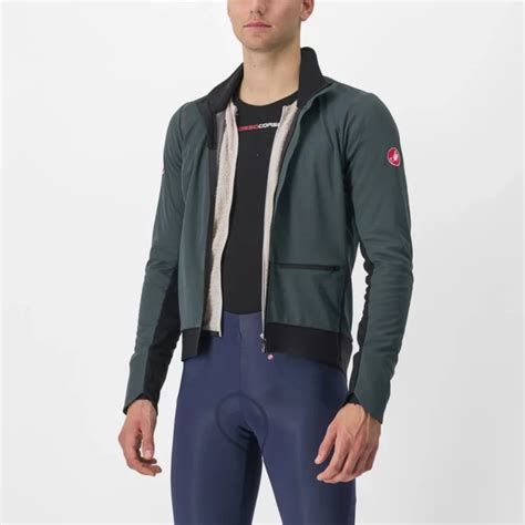 Giacca Castelli Alpha Doppio Ros Jacket Verde Mata Bike Shop