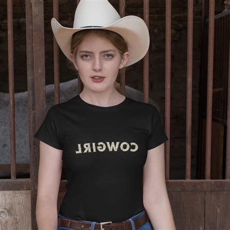 Womens Reverse Cowgirl T Shirt Ayotee