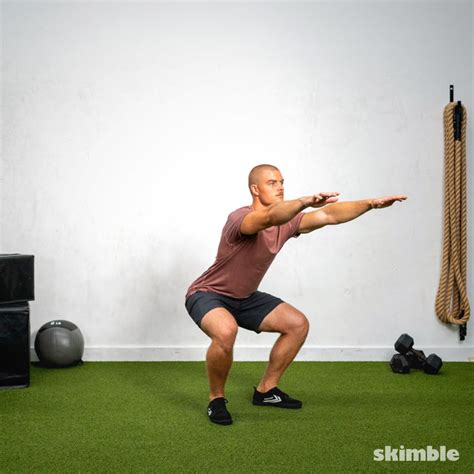 Squat Pulses - Exercise How-to - Skimble Workout Trainer