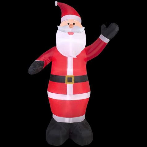 Gemmy 9 Ft Inflatable Santa 12675 The Home Depot