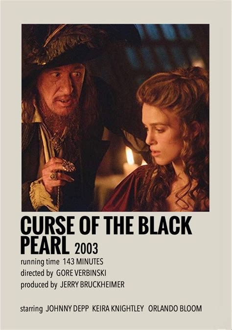 Curse Of The Black Pearl By Millie Disney Movie Posters Film Posters