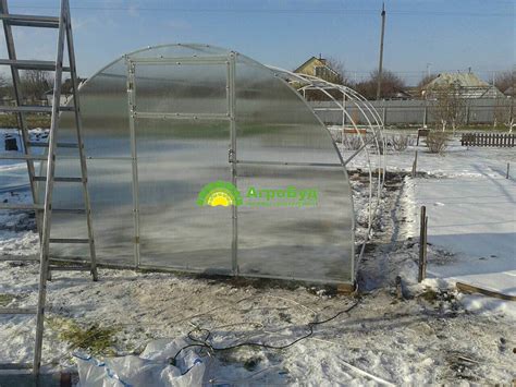 Компания АгроБуд | Теплица из поликарбоната 3х8 метров