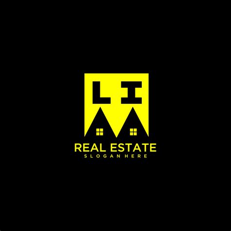 Li Initial Monogram Logo Real Estate In Square Style Design