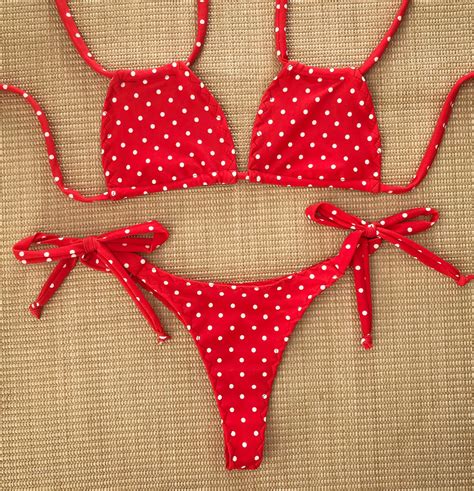 Polka Dot Nani Bikini Swimsuit Higher Leg Rise Email 15444 Hot Sex