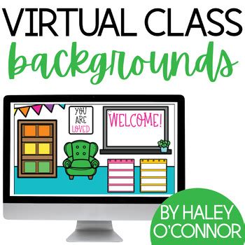 FREE Virtual Classroom Backgrounds {Google Classroom™ and Powerpoint™}