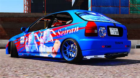 Honda Civic Ek Kanjo Edition Itasha Livery Gta Mods