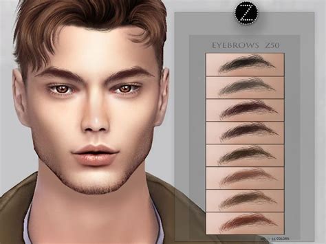 Zenx Eyebrows Z50 In 2023 Eyebrows Sims Sims Resource