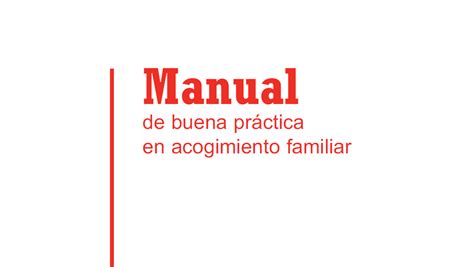 Manual De Buena Pr Ctica En Acogimiento Familiar Acollemento Familiar