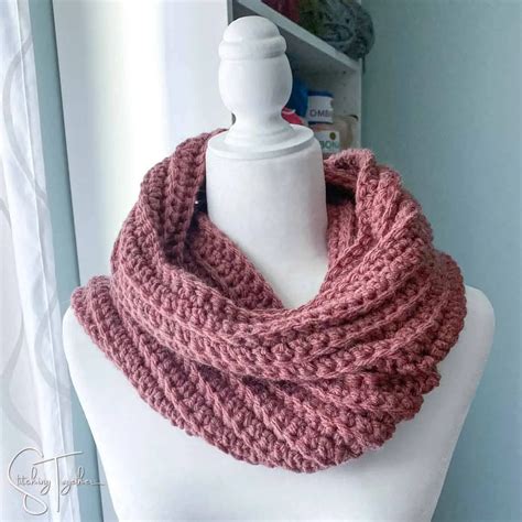 Easy Stonehaven Chunky Crochet Scarf Pattern Free